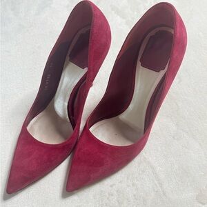 Christian Dior Red Suede Heels